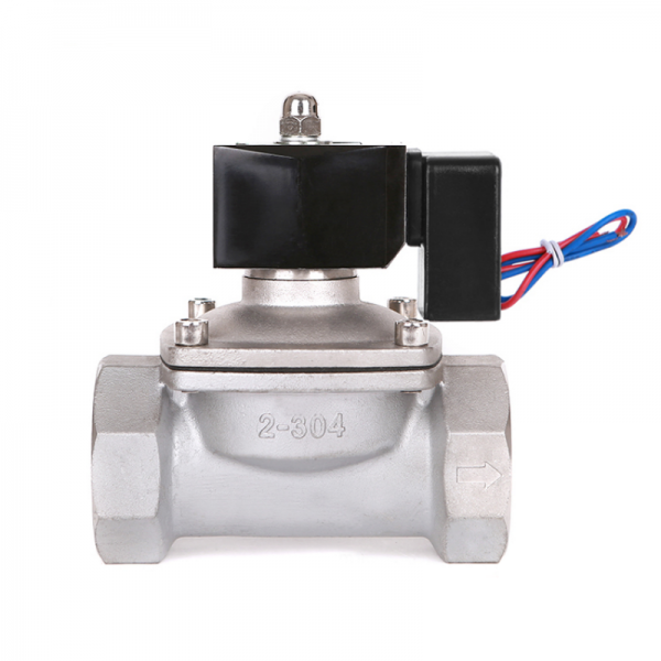Electric Water Valve 220v Shut Off N/C Stainless Steel Non Hot Solenoid Coil