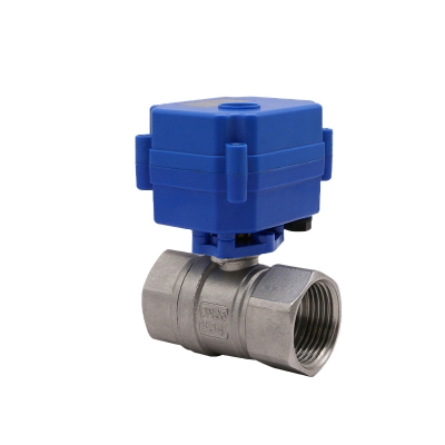 Motorized Ball Valve 2-way Stainless Steel Electric Ball Valve 2-wire Electric Actuator AC/DC 9-24V