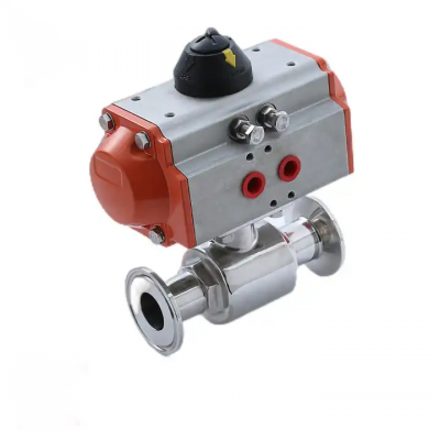 Stainless Steel Sanitary Ball Valve Two Piece...
