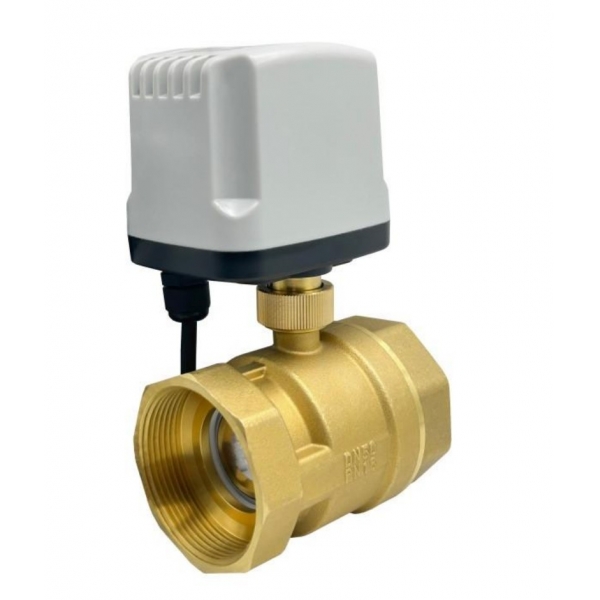 IP65 Waterproof Motorized Ball Valve 3-Wire 2 Control Brass Electric Ball Valve Big Torque Metal Motor