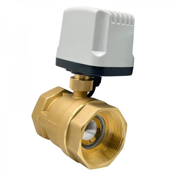  IP65 Waterproof Motorized Ball Valve 3-Wire 2 Control Brass Electric Ball Valve Big Torque Metal Motor