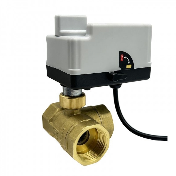 3 Way Motorized Ball Valve Electric Ball valve Brass Ball Valve Two Line Control With Manual Switch