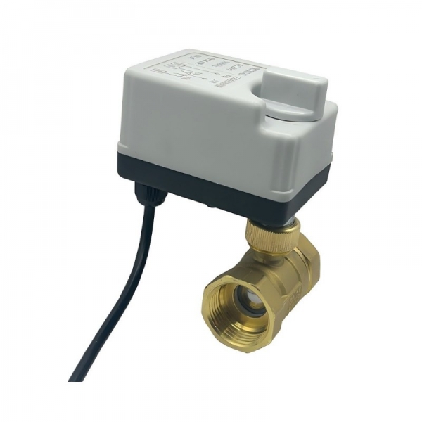 2 Way Motorized Ball Valve 220V 12V 24V 3-Wire 2 Point Control Brass Electric Ball Valve With Manual Switch
