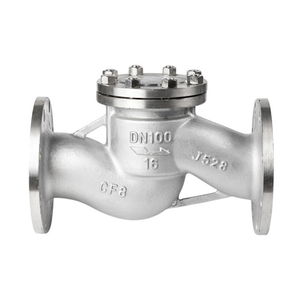 1/2inch to 4inch 304 Stainless Steel Lift Check Valve H41W-16P Horizontal Horizontal Flange Connection Valve One-way Check Valve