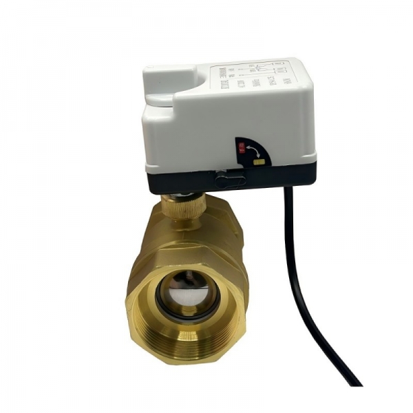 2 Way Motorized Ball Valve 220V 12V 24V 3-Wire 2 Point Control Brass Electric Ball Valve With Manual Switch