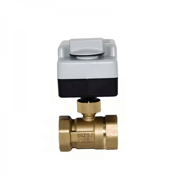 2 Way Motorized Ball Valve 220V 12V 24V 3-Wire 2 Point Control Brass Electric Ball Valve With Manual Switch