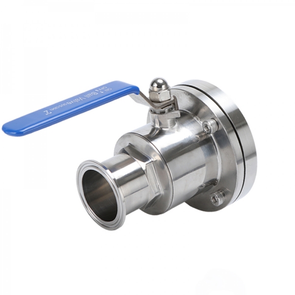 19mm to 102mm Sanitary Quick Release Tank Bottom Ball Valve Stainless Steel Flanged Tank Bottom Valve for Dairy Homebrewing