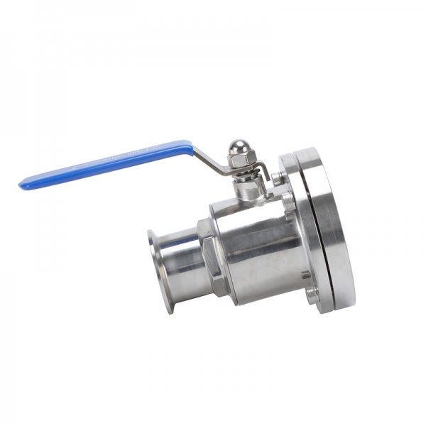 19mm to 102mm Sanitary Quick Release Tank Bottom Ball Valve Stainless Steel Flanged Tank Bottom Valve for Dairy Homebrewing