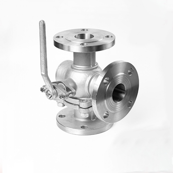 1/2inch to 3inch 304 Stainless Steel 3-way Flange Ball Valve Q44/Q45F-16P High Temperature Stainless Steel T/L Type Reversing Diverter Valve