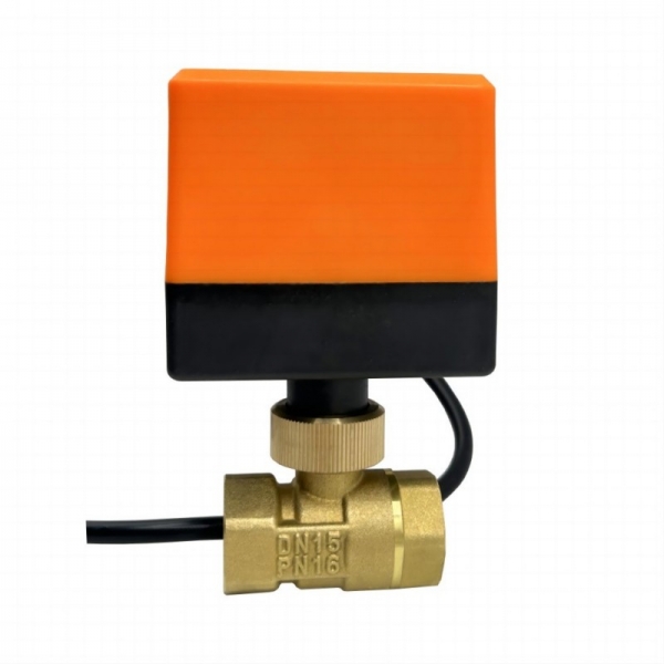 2 Way  Motorized Ball Valve 220V 12V 24V 3-Wire 2 Point Control Brass Electric Ball Valve
