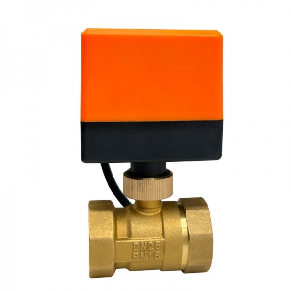 2 Way  Motorized Ball Valve 220V 12V 24V 3-Wire 2 Point Control Brass Electric Ball Valve