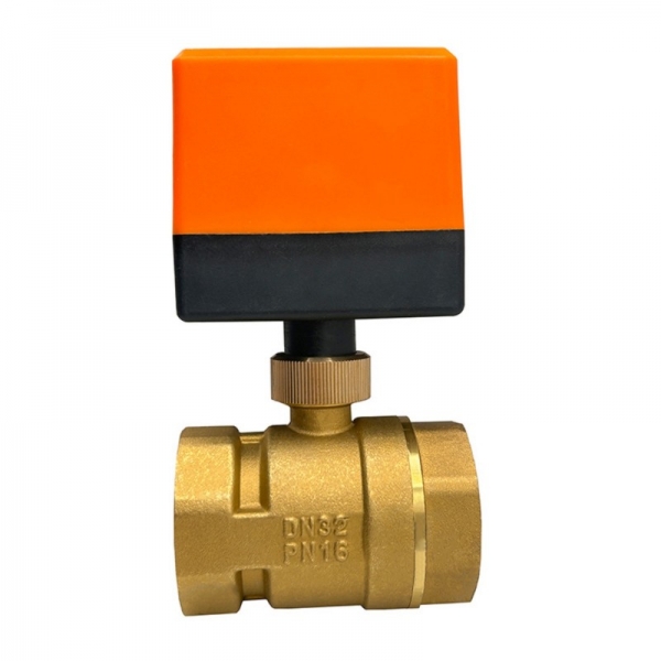 2 Way  Motorized Ball Valve 220V 12V 24V 3-Wire 2 Point Control Brass Electric Ball Valve
