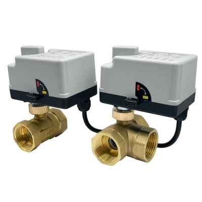 3 Way Motorized Ball Valve Electric Ball valve...